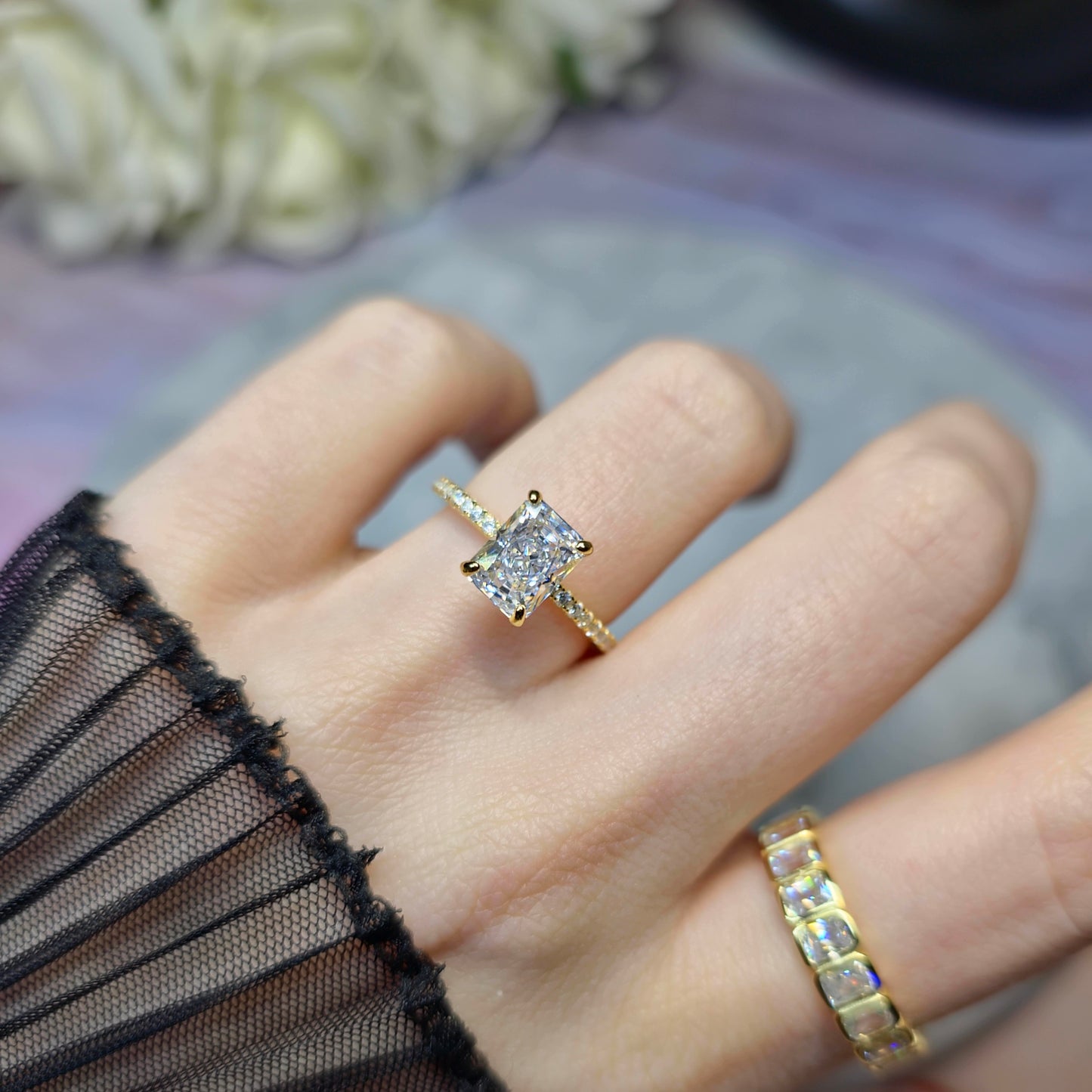 Crystal Queen Pierścionek S925 18K