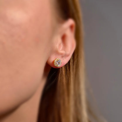 Dazzling Diamond Earrings S925 18K