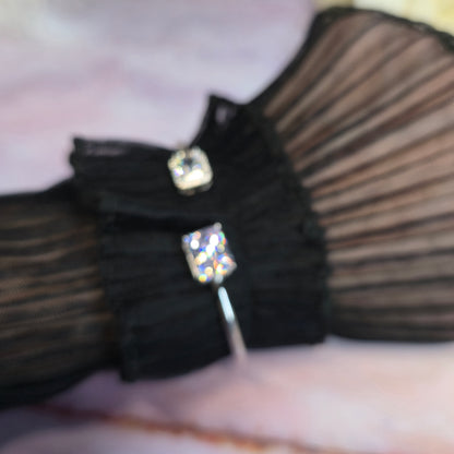 Bransoletka srebrna rodowana z cyrkoniami Arctic Aurora