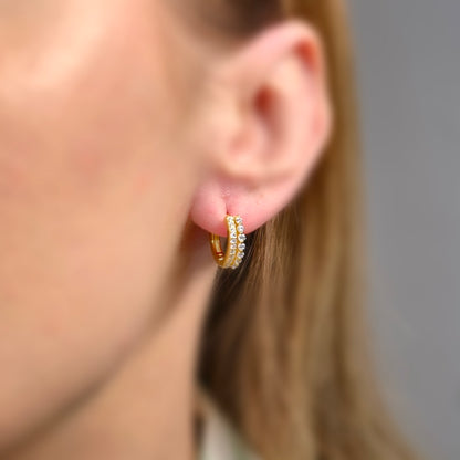 Pinnacle of Grace Earrings S925 18K