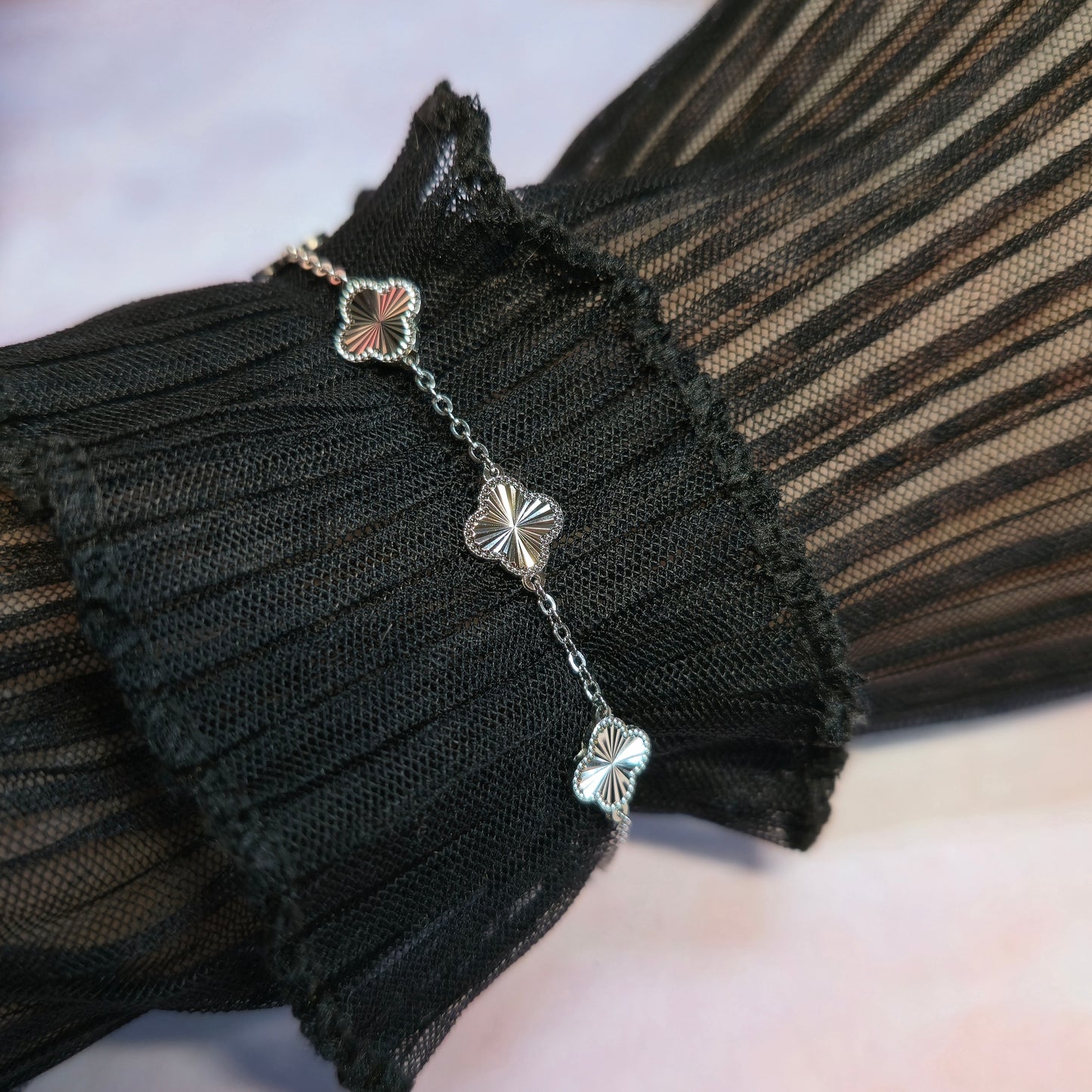 Four-Leaf Bloom Bracelet S925 18K