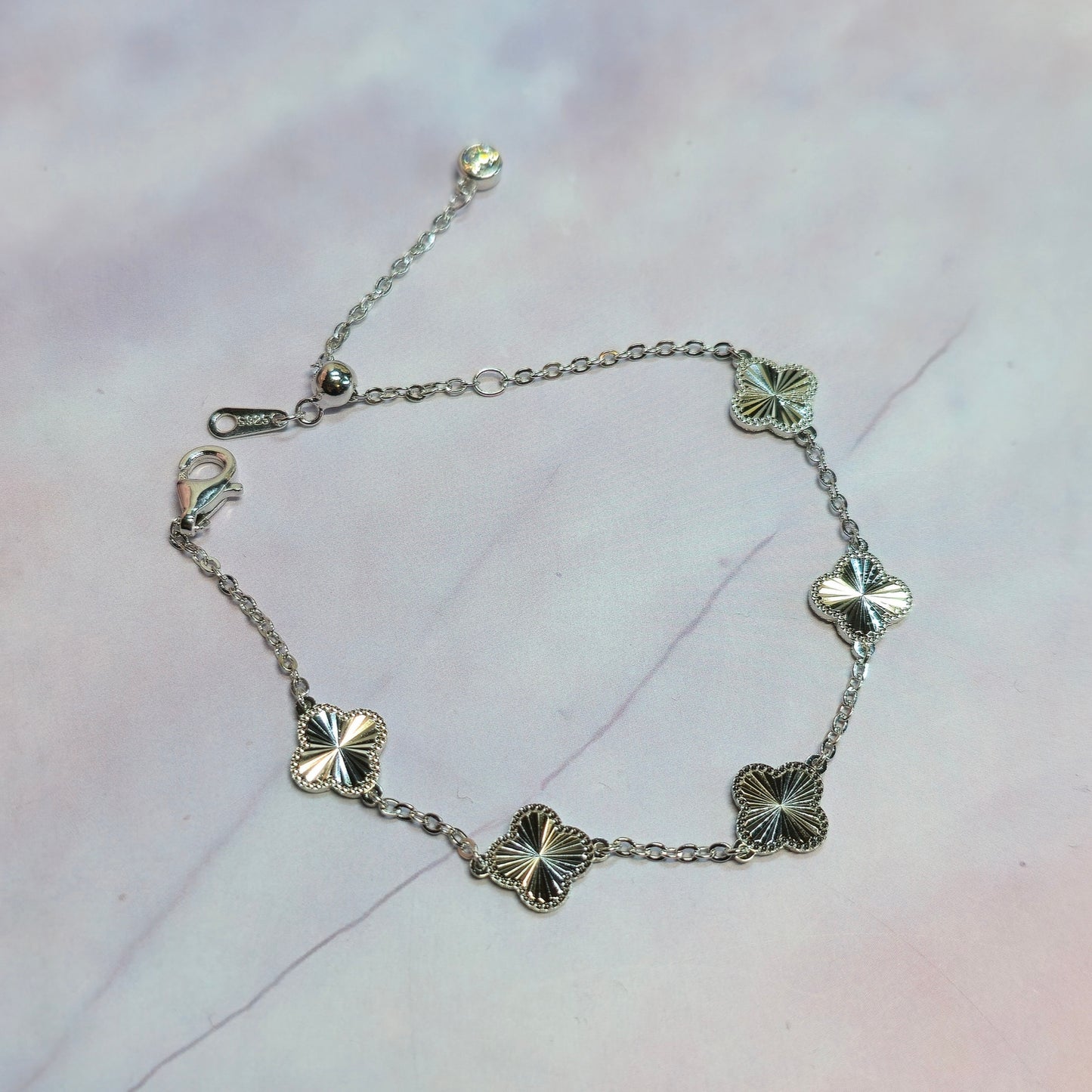 Four-Leaf Bloom Bracelet S925 18K