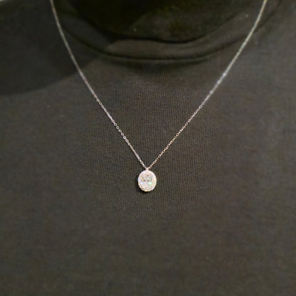 Naszyjnik srebrny rodowany z cyrkoniami Princess Diamond